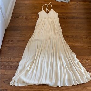 Lulus cream maxi dress